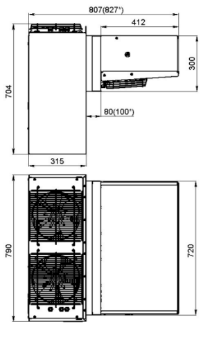 Моноблок холодильный MB 220 S (380В) низкотемпературный (1125001d)  Polair Моноблок холодильный MB 220 S (380В) низкотемпературный (1125001d)  Polair