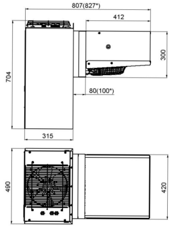 Моноблок холодильный MM 113 S (220В) среднетемпературный (1115005d) Polair Моноблок холодильный MM 113 S (220В) среднетемпературный (1115005d) Polair