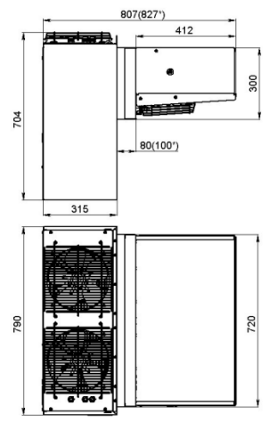 Моноблок холодильный MM 218 S (220В) среднетемпературный (1120013d)  Polair Моноблок холодильный MM 218 S (220В) среднетемпературный (1120013d)  Polair