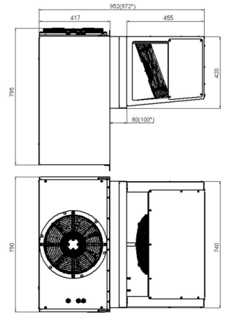 Моноблок холодильный MM 342 S (380В) среднетемпературный (1137002d)  Polair Моноблок холодильный MM 342 S (380В) среднетемпературный (1137002d)  Polair