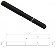 Толкатель ручки замка Polair L126 (25AST126 00000) MTH 