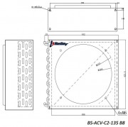 Конденсатор BS-ACV-C2-135 B8 (без вент. 1х350, 7,5 кВт) Belief