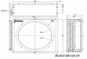 Конденсатор BS-ACV-D8 135 C9 (без вент. 1х350, 8,8 кВт) Belief