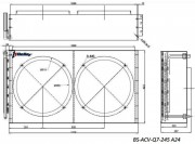 Конденсатор BS-ACV-Q7 245 A24 (без вент. 2х450, 24 кВт) Belief