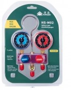 Коллектор маном. 2-х вент. 50 мм (R22, R410A, R32) HS-M02 (в блистере) Hongsen
