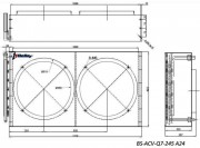 Конденсатор BS-ACV-Q7 245 A24 (без вент. 2х450, 24 кВт) Belief
