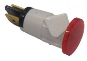 Лампа сигнальная красная для ЭП, ШЖЭ (220V, 120C) (120000006630) Абат