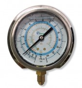 Мановакуумметр 80 мм BCJL-NG-80 с глицерином (R22, R134a, R404A, R407C, R507) (021182) Becool